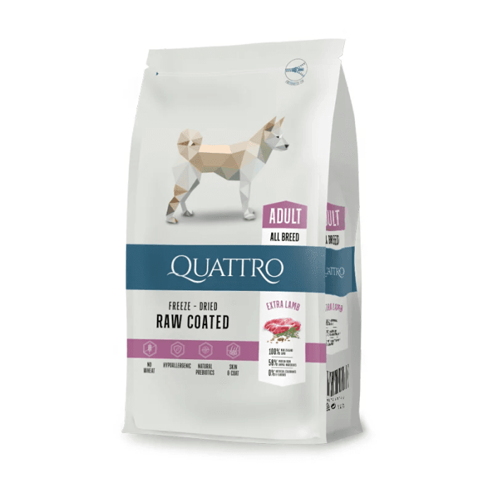 Quattro Adult All Breed jagnjetina, za odrasle pse, 12 kg