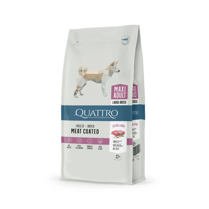 Quattro Adult Maxi jagnjetina, za odrasle pse velikih rasa, 12 kg