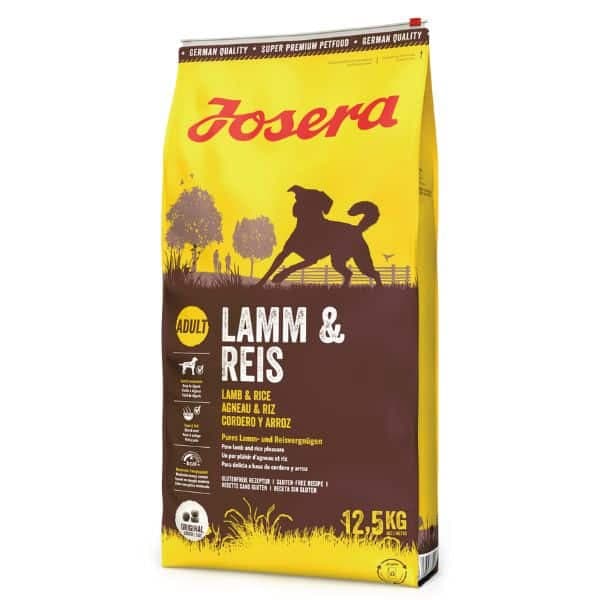 Josera jagnjetina i pirinač, za odrasle pse, 12,5 + 2,5 kg