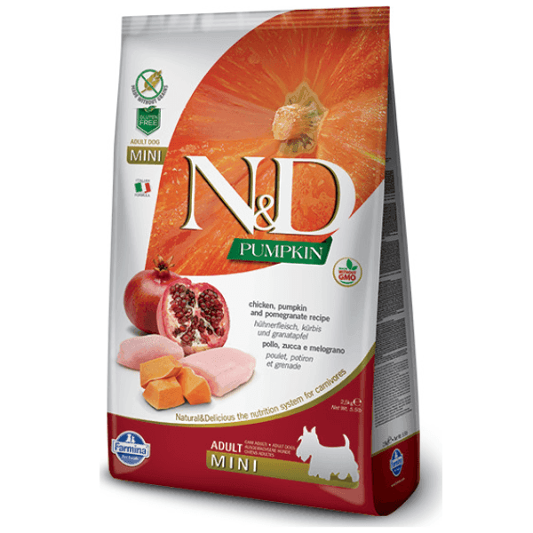 N&D Pumpkin piletina i nar, za odrasle pse malih rasa, 7 kg