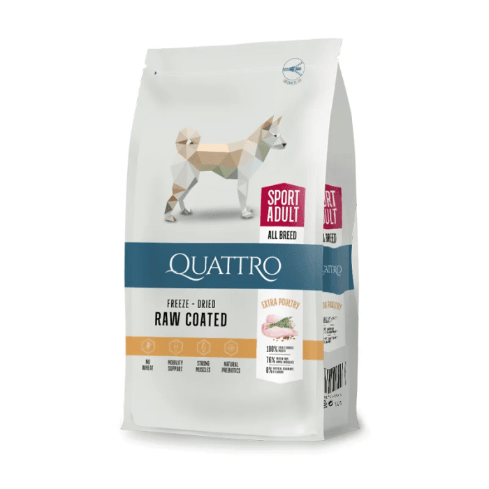Quattro Activ All Breed piletina, za odrasle pse, 12 kg