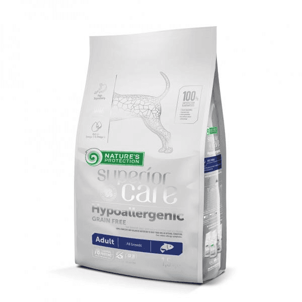 Nature's Protection Superior Care Hypoallergenic losos, za odrasle pse, 1,5 kg