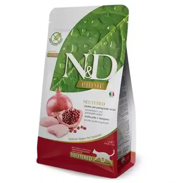 N&D Prime piletina i nar, za sterilisane mačke, 1,5 kg