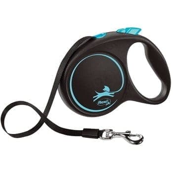 Flexi Black Design automatski povodnik traka, veličina S, sivi, 5 m