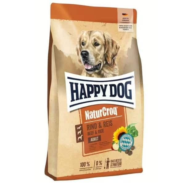 Happy Dog NaturCroq govedina i pirinač, za odrasle pse, 15 kg
