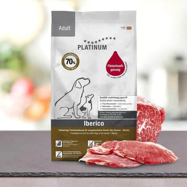 Platinum Adult iberico i zelenje, za odrasle pse, 5 kg