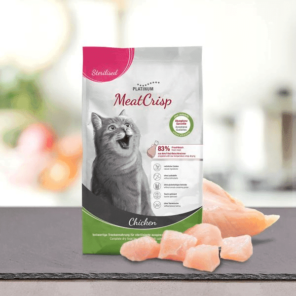 Platinum MeatCrisp Sterilised piletina, za sterilisane mačke, 1,5 kg
