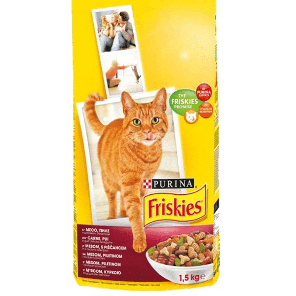 Friskies piletina, za odrasle mačke, 1,5 kg