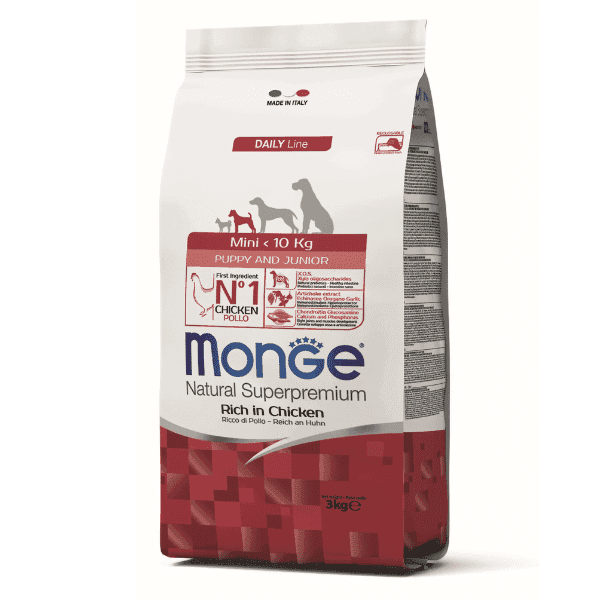 Monge Mini Puppy & Junior piletina, za štence malih rasa, 3 kg