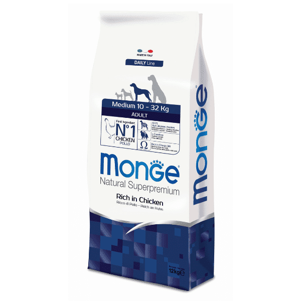 Monge Medium Adult, za odrasle pse srednjih rasa, 3 kg