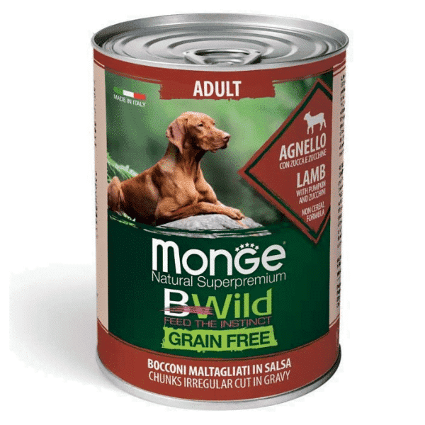 Monge BWild jagnjetina, konzerva za pse, 400 g