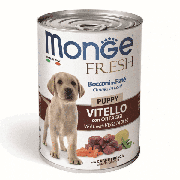 Monge Fresh teletina i povrće, pašteta za štence, 400 g