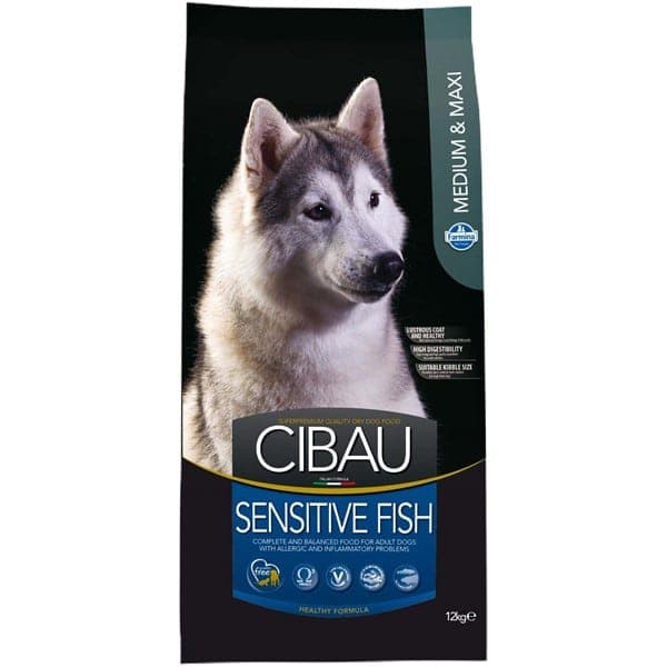 Cibau Sensitive riba, za odrasle pse srednjih i velikih rasa, 12 kg