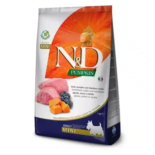 N&D Pumpkin jagnjetina i borovnica, za odrasle pse malih rasa, 2,5 kg