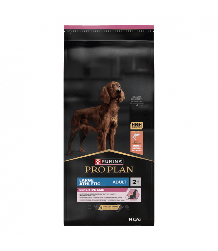Pro Plan Large Athletic Adult Sensitive Skin losos, za odrasle pse velikih rasa, 14 kg