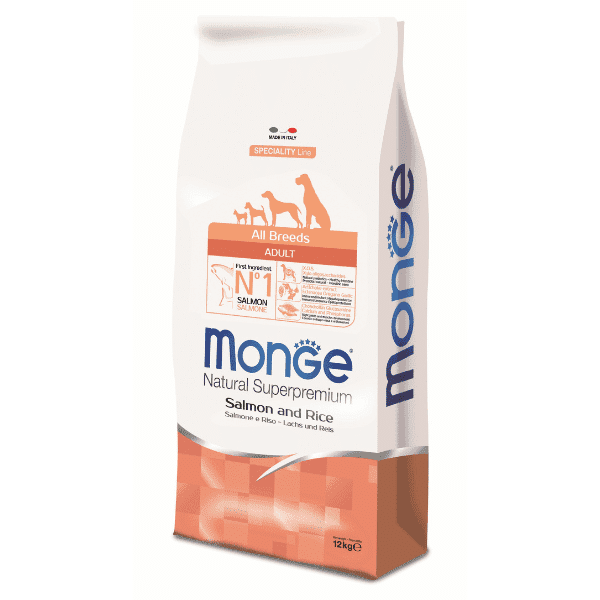 Monge Speciality Line losos i pirinač, za odrasle pse, 2,5 kg